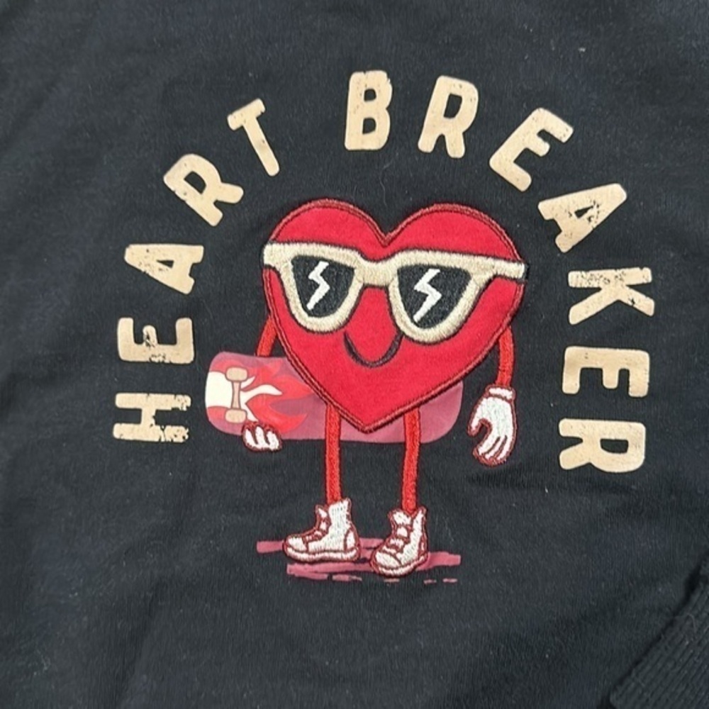 Heart Breaker Kids Black and Red long sleeve T-shirt size 4 t